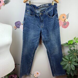 Dungarees Men's Devil-Dog Straight Leg Jean - Size - 34x30
